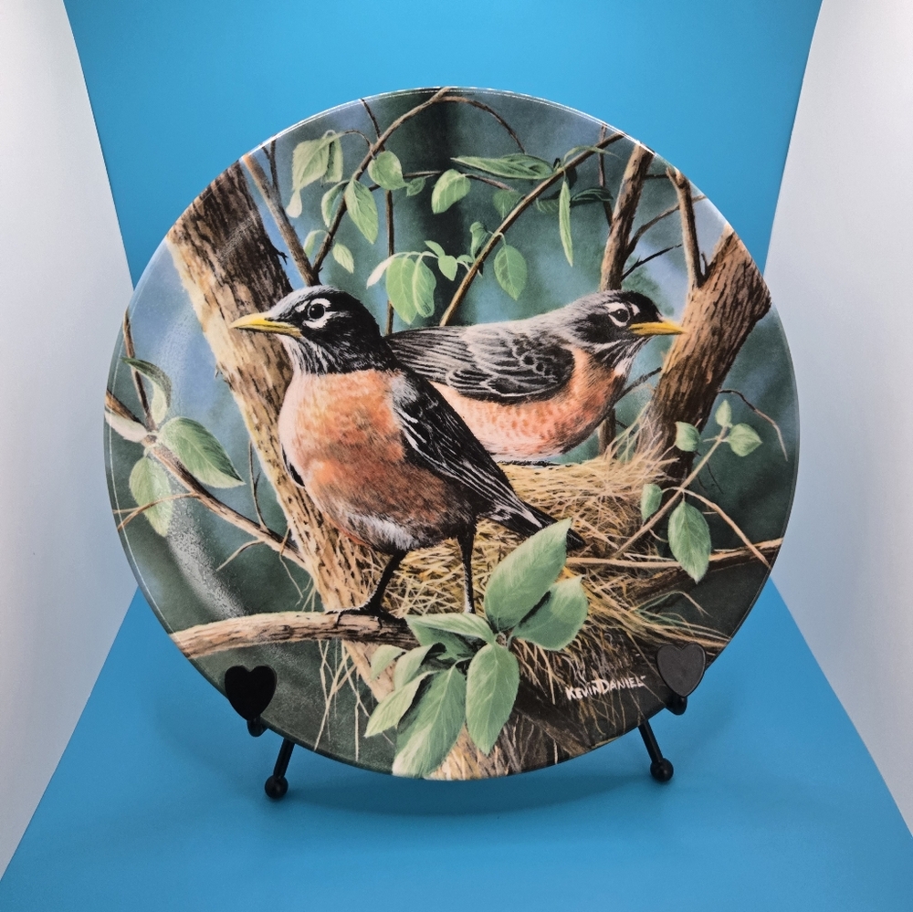 Birds on Branch Decorative Plate